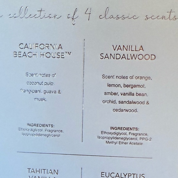 Sand + Fog NWT Inspired On The California Coast Fragrance Oil Dropper Set - Picture 5 of 6